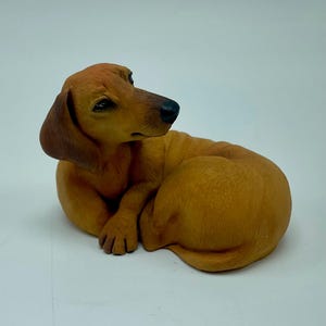 3d Dachshund dog mold for Wax Soap Concrete Epoxy resin etc.. Weiner dog mold