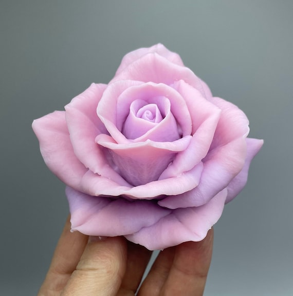 Extra Large 3d Rose Silicone Mold for Soap. Flower Silicone Mold