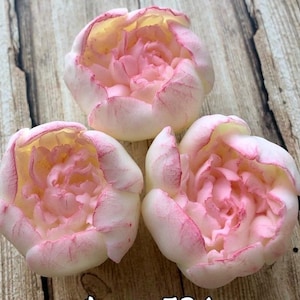 3d Peony buds set silicone molds. Peony shaped food grade silicone mold for Soap Epoxy Wax Jelly Chocolate Etc