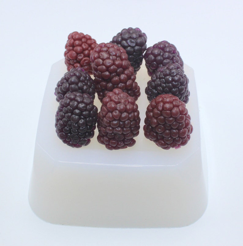 Large Blackberry 3D silicone mold. Realistic Berry soap mold. Etsy