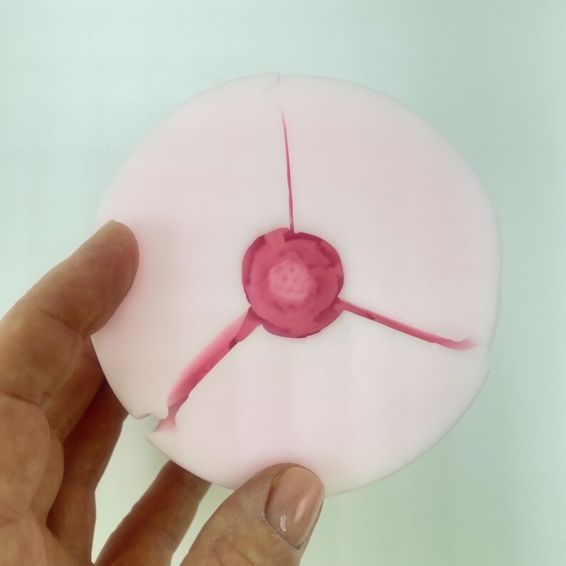 Molde grande de silicone 3D em forma de flor de peônia para sabonete epóxi, etc. Molde de silicone de grau alimentício. imagem 12