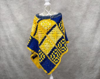 Upcycled Knit Poncho-O/S