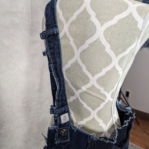 Axelväska/toteväska i återvunnet denimmönster bild 5