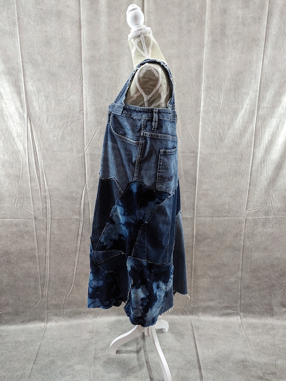 Upcycled Denim Patchwork Dress- Large - Etsy Upcycled Denim Patchwork Dress- Large - Etsy