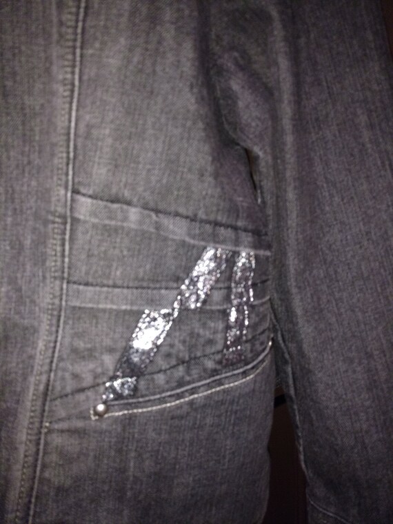 black jean jacket xxl