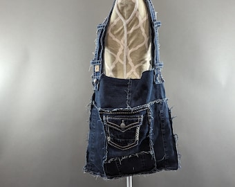 Sac à bandoulière en denim recyclé