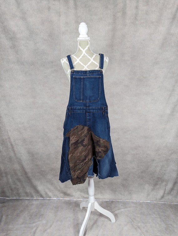 denim camo dress Camo Ruffle Short Sleeve Stretch Denim Dress