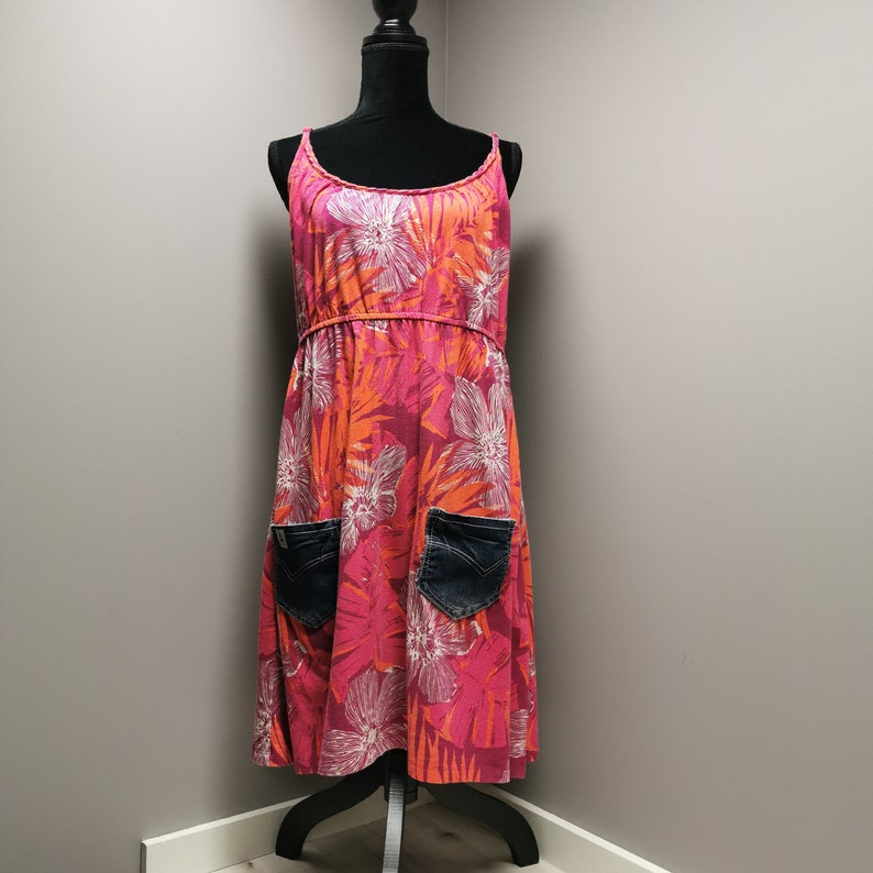Upcycled Women/'s Sun Dress Large