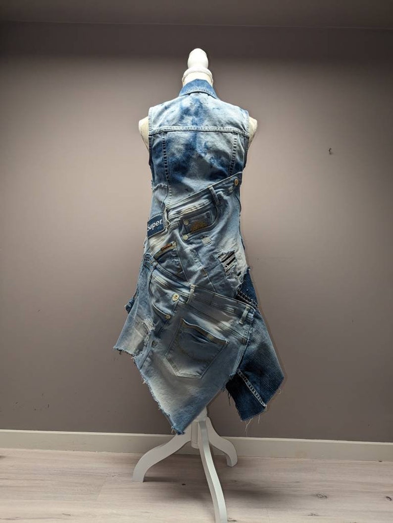 Multi Mola Upcycled Denim Vest