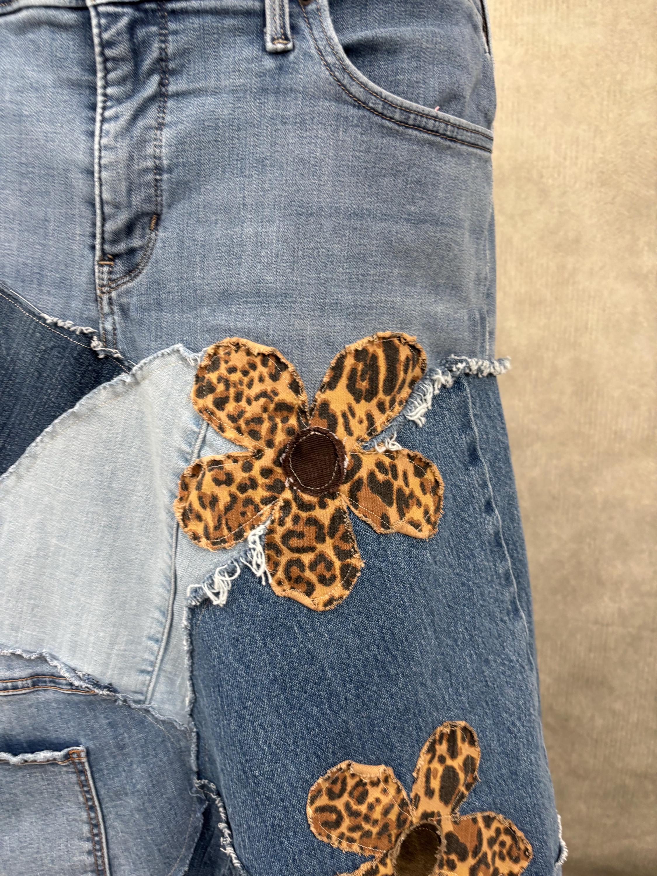 Upcycled Levi's Brand Denim Patchwork Skirt - Size 18 - Etsy Canada