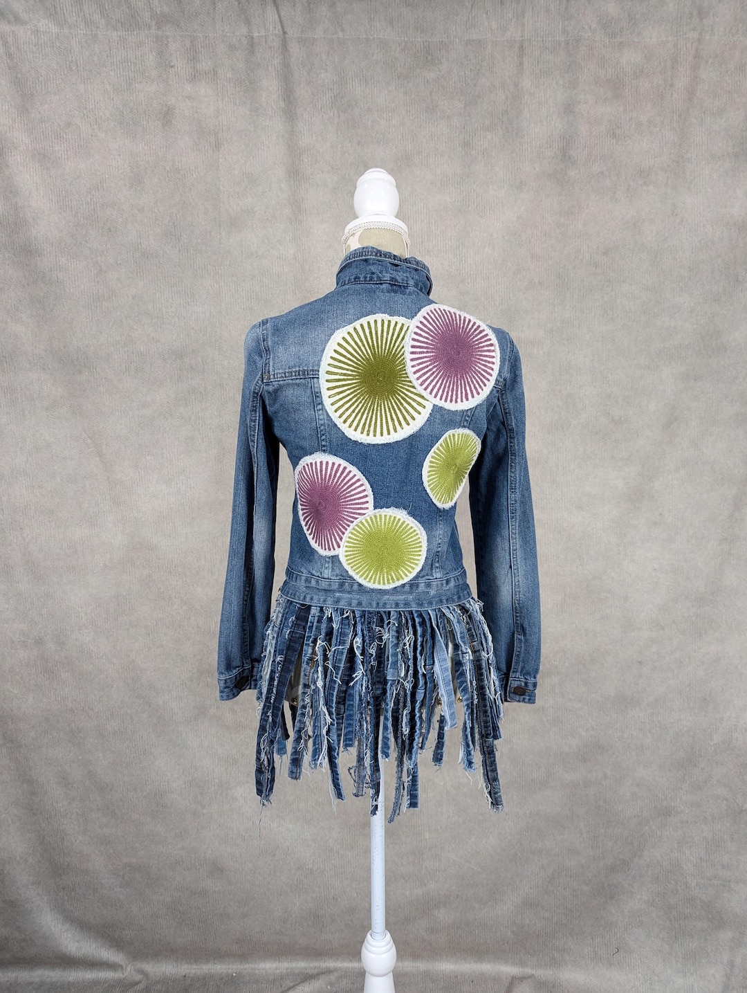 Upcycled Diy Denim Jacket From Old Jeans Diy Denim Jacket - Main Image
