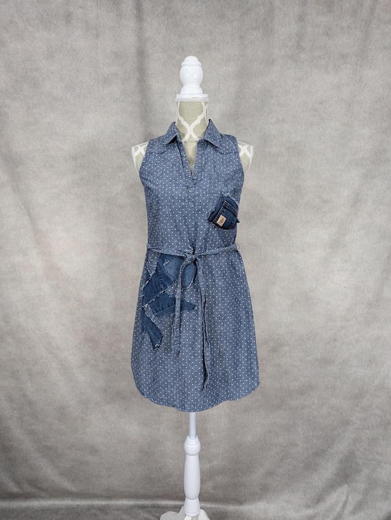 Upcycled Lightweight Denim Dress - XS - Etsy