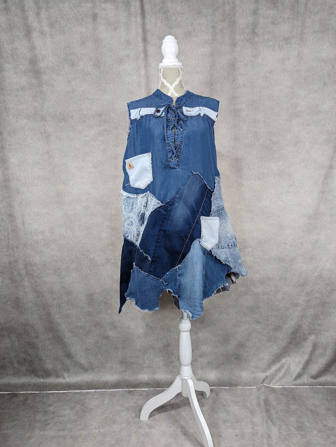 Patchwork Dress Forever 21 Denim Maxi Dress Always And Forever Denim Maxi  Dress – Yrellit's Boutique