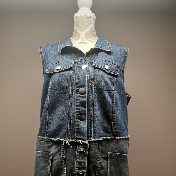 Denim duster deals vest