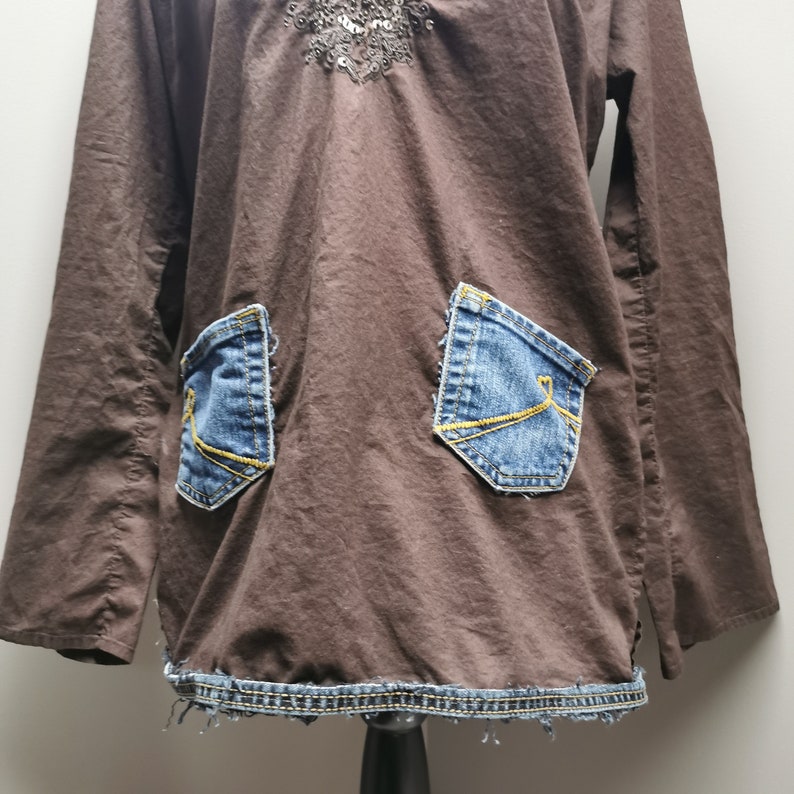 Medium Brown Tunic Blouse