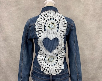 Upcycled Denim Jacket - Small
