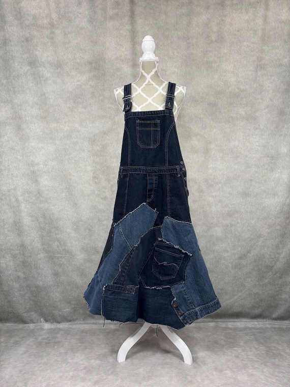 denim patch dress Star Mini This piece comes in laundered only Denim Patch Dress 14