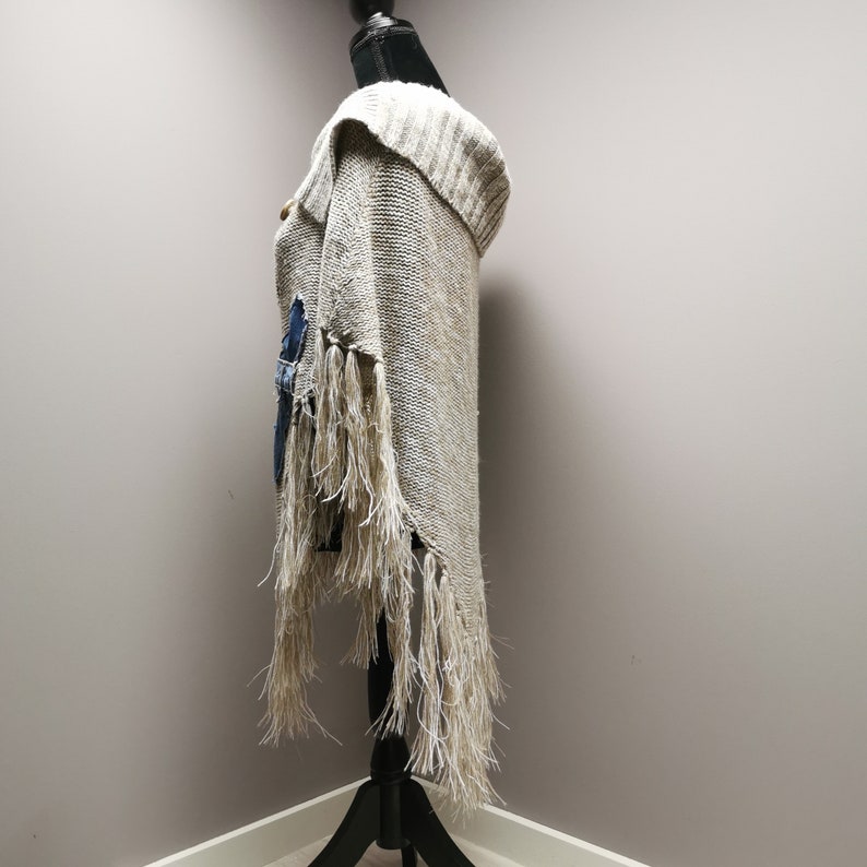 OS Upcycled Sweater Poncho