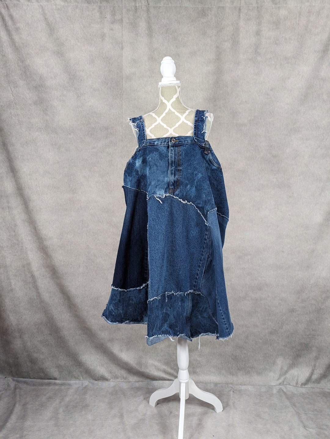 Patchwork Dress Plus Jumper