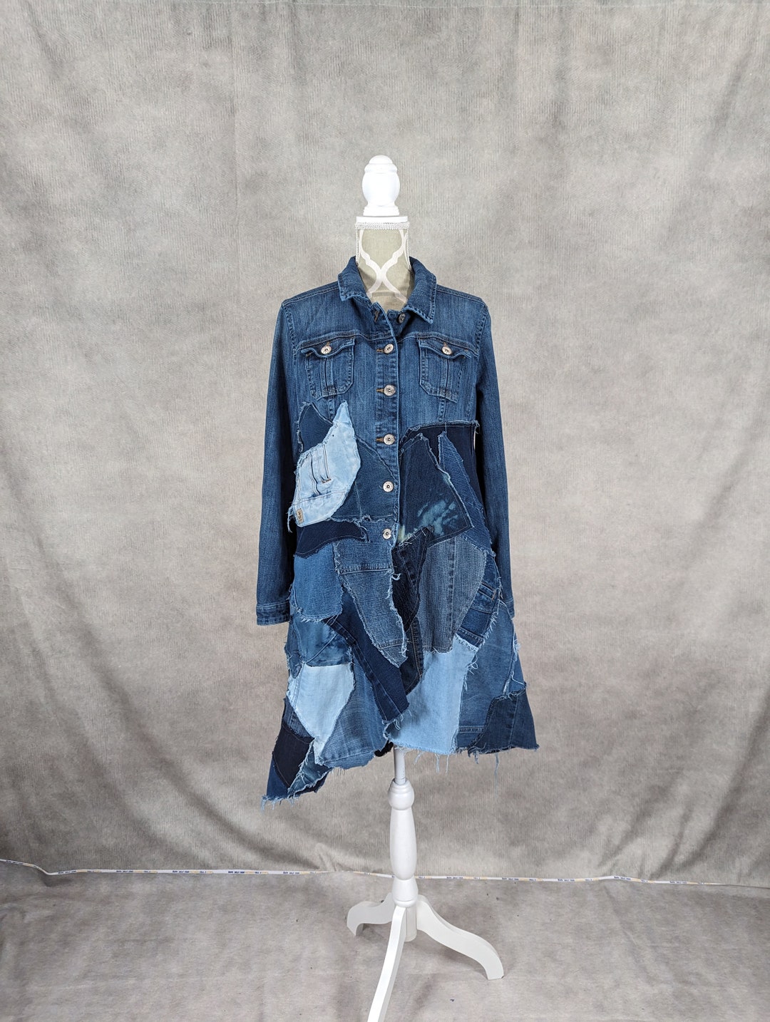 Long  patchwork maxi jacket
