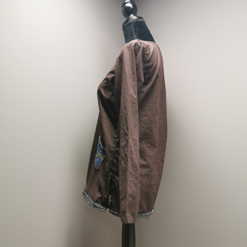 Medium Brown Tunic Blouse