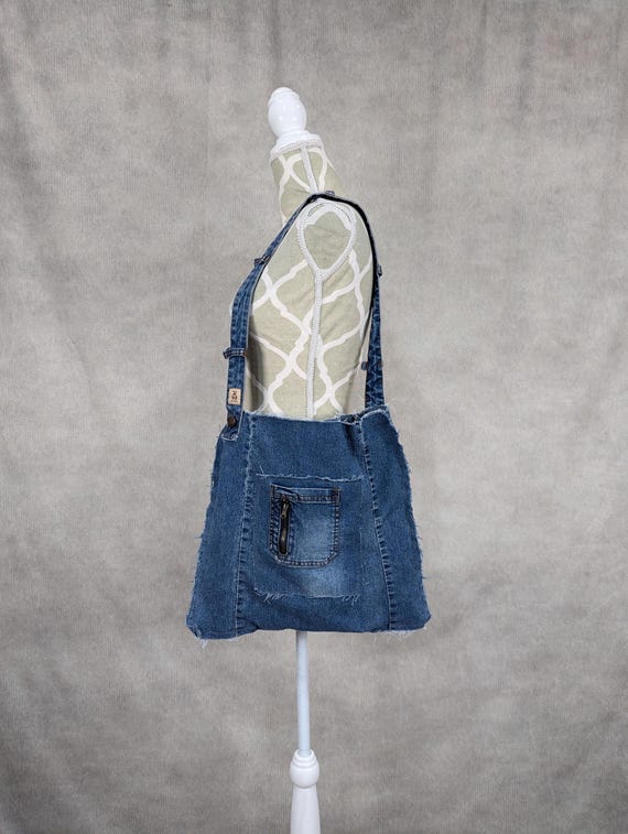 バッグ vintage denim shoulder bag Amazon.com: Denim Shoulder Bag for Women Men Tote Bag Casual
