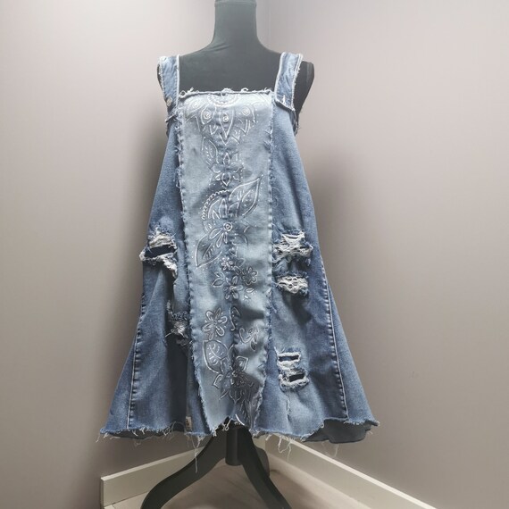 stretchy denim dress