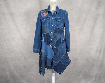Vintage 1970's “Antonio Guiseppe” Denim Patchwork Hippie Rocker