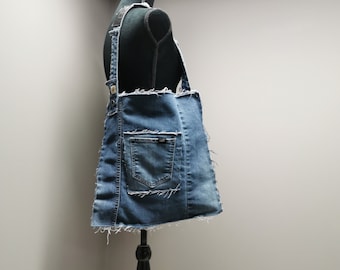 Sac à bandoulière en denim recyclé