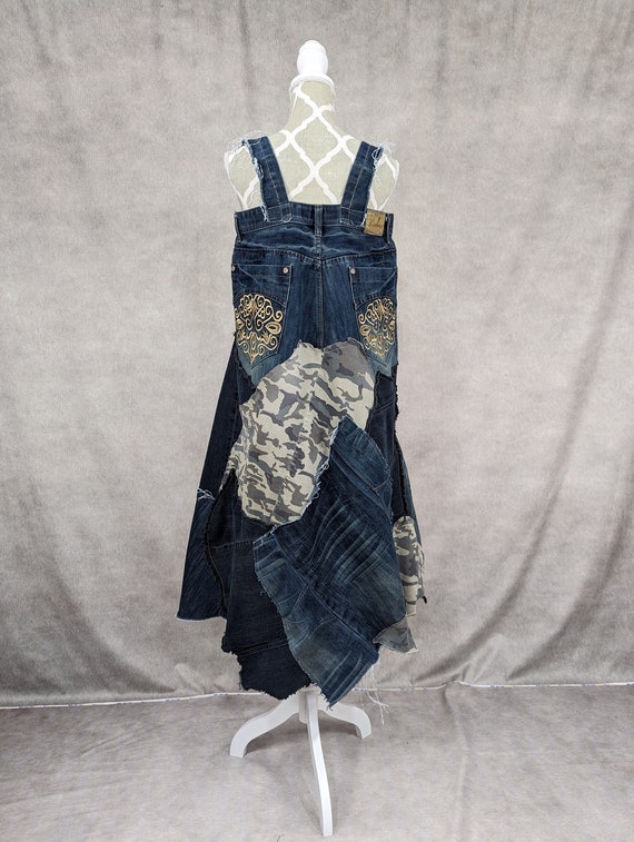 denim camo dress Camo and Denim Dress 1x
