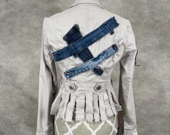 Upcycled Women's Blazer/Jacket - Medium