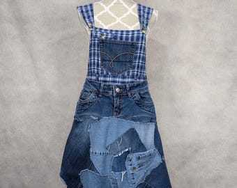 Vintage 90s GUESS Denim Overall Maxi Dress Jumper / Size M - Etsy