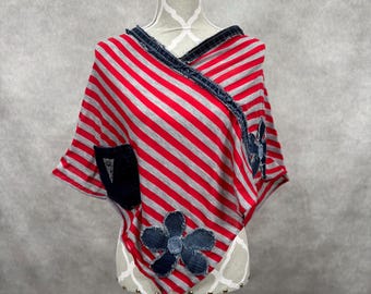 Upcycled Lightweight Poncho-S/M