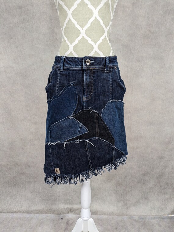 [KIMHEKIM] Pocket Wrapped Denim Skirt /追跡付 Pocket Wrapped Denim Skirt by Kimhekim - societyA