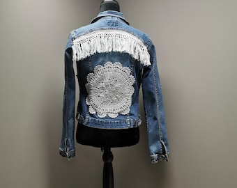 Upcycled Denim Jacket - Small