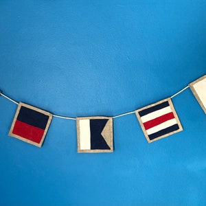 Nautical Flag BEACH Banner