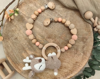 Stroller chain "deer crocheted"