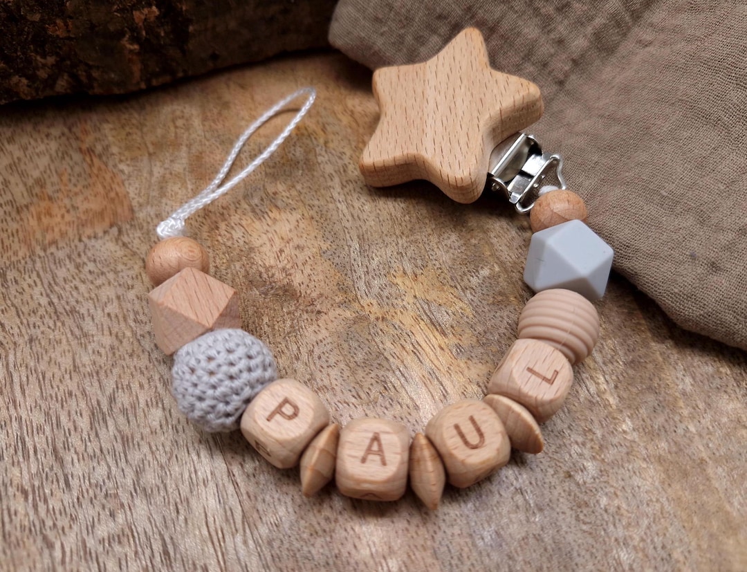 Unique Pacifier Chain Personalized Pacifier Chain in Simple Colors | Many Different Colors - Etsy