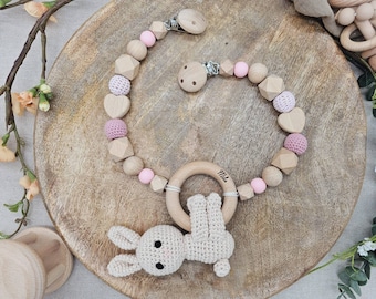 Stroller chain "crocheted bunny"