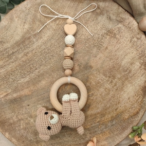 Maxi-Cosi / Baby Car Seat Pendant “Crocheted Bear”