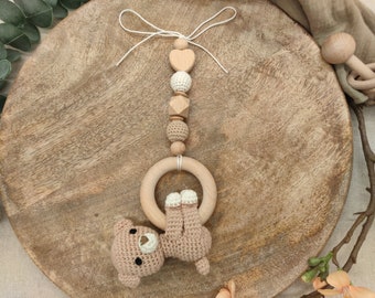 Maxi-Cosi / baby car seat pendant "crocheted bear"