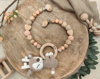 Crocheted deer stroller chain