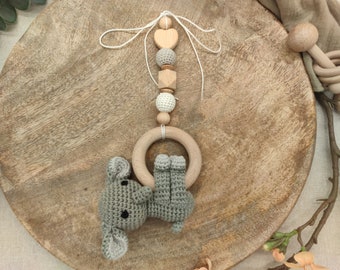 Maxi-Cosi / baby seat pendant "crocheted elephant"