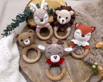 Grasping toy | Teething ring | Rattle | Various motifs