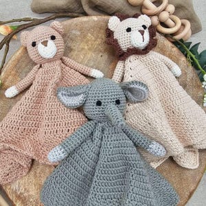 Crocheted cuddly toy | Lion | Bear | Elephant