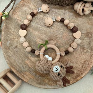 stroller chain &quot;Reindeer crocheted&quot;