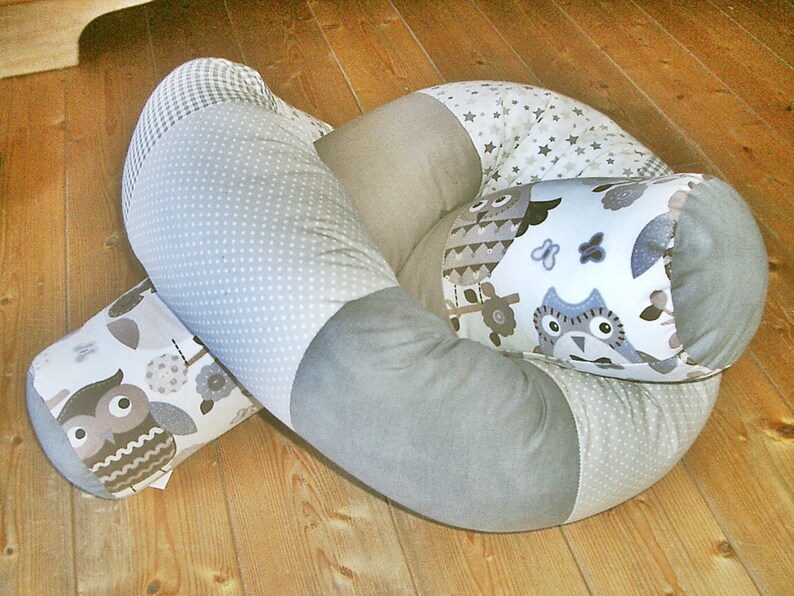 XXL Bettrolle Bettschlange EULE Nestchen 2m/40cm Etsy