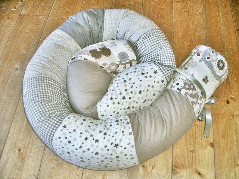 XXL Bettrolle Bettschlange EULE Nestchen 2m/40cm Etsy