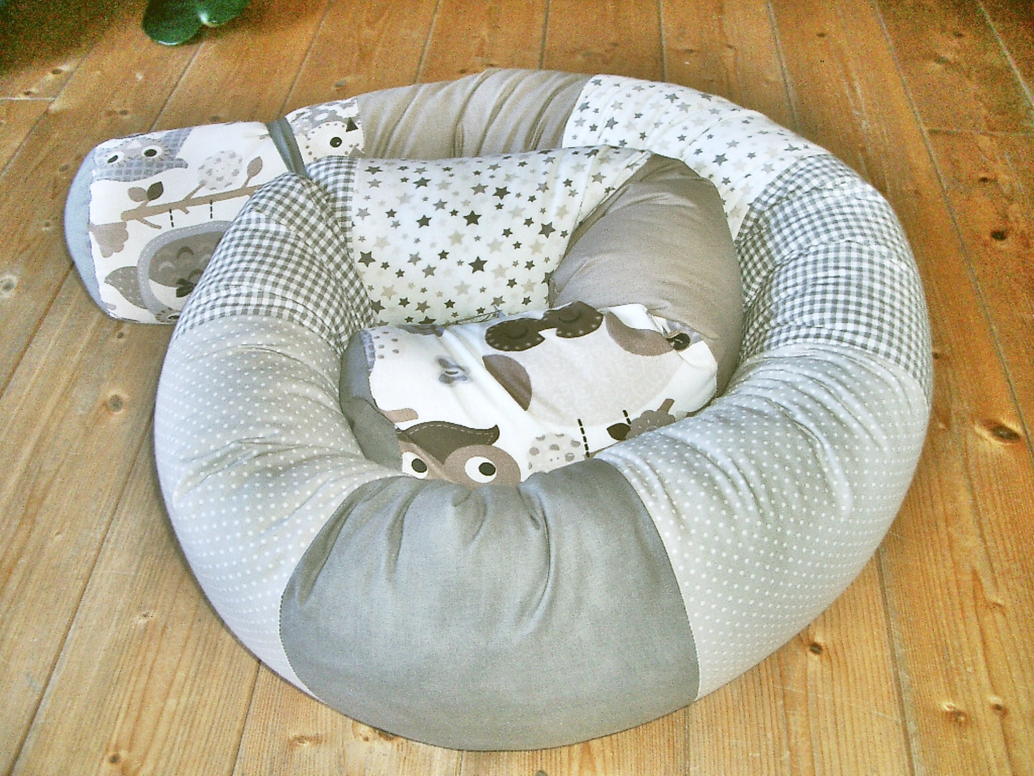 XXL Bettrolle Bettschlange EULE Nestchen 2m/40cm Etsy