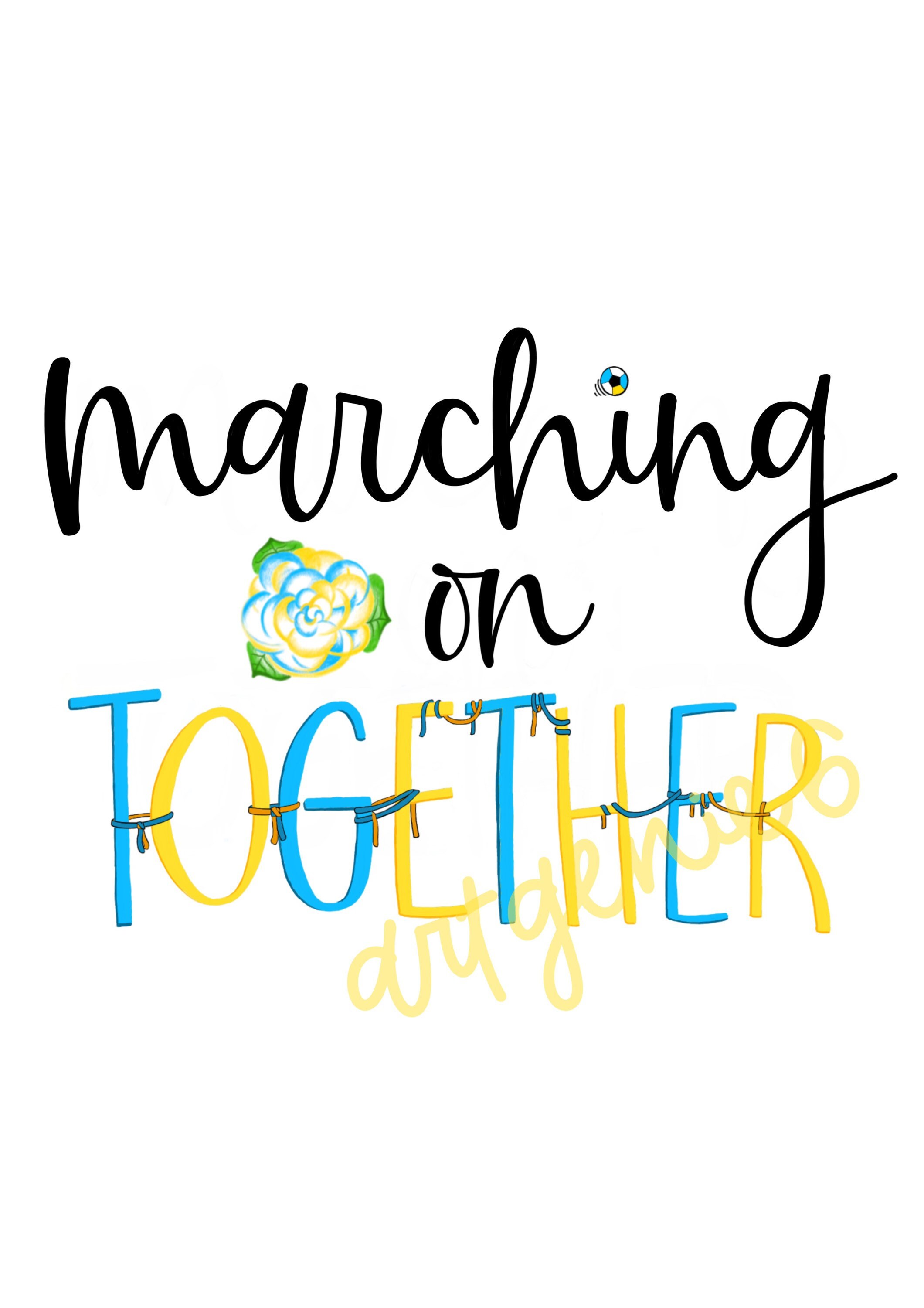 Marching on Together Poster Etsy